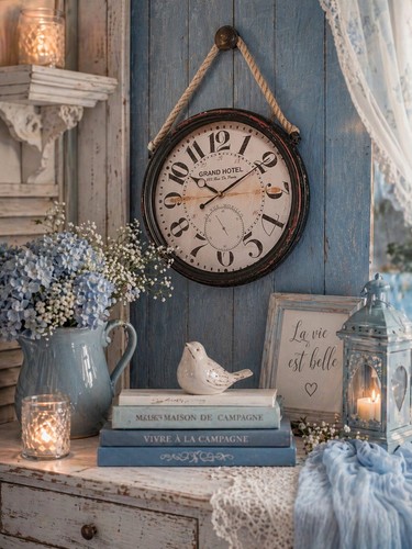 Wanduhr nostalgie landhausstil - nostalgie,