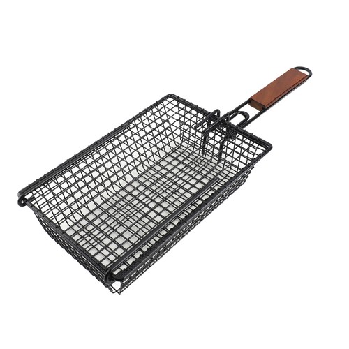 Antihaft grillkorb mit deckel - mit,