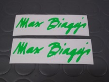 APRILIA RS 250 CHESTERFIELD 96 AUFKLEBER AUFKLEBER MAX BIAGGI SIGNATURE FLUO GREEN