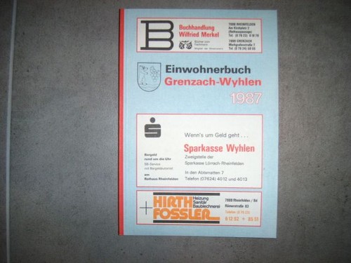 Grenzach wyhlen einwohnerbuch - grenzach-wyhlen,,