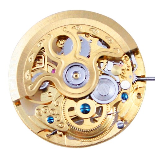 Vergoldetes automatik uhrwerk - vergoldetes, automatik-uhrwerk
