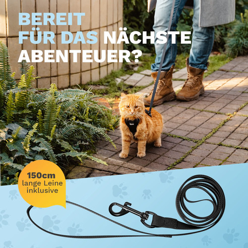 Katzen geschirr set mit - set, leine