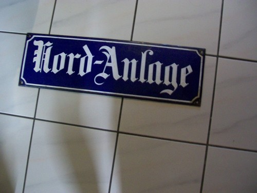 Altes emaille schild - , emaille-schild