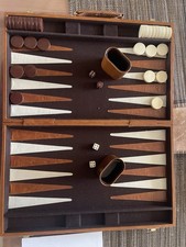 Backgammon Koffer Kunstleder