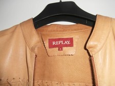 Replay Damenleder Jacke, Lederjacke, leicht, Gr. S, small