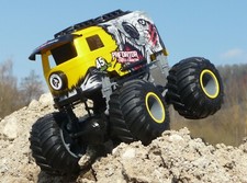 RC BIG Wheel MONSTER BUS mit AKKU 1:16 Länge 27cm Ferngesteuert 2,4GHz 9109