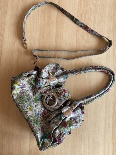 Vintage tasche mit buntem - vintage,