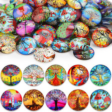 100 Stk Bunte Glasnuggets 25mm