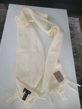 ZARA Damen Woman SCHAL Halstuch Winter Creme Weiß Neu