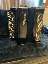 Russisches Akkordeon Bajan Tula. B-Griff mit Koffer und Riemen Vintage Sammler