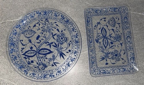 Ddr zwiebelmuster glas set - ddr,