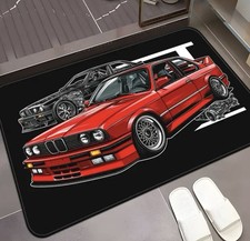 Tuning Auto Teppich - Fußteppich Sportwagen BMW E30 M3 Design