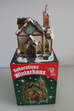 Beleuchtetes LED Weihnachtshaus Winterdorf  Weihnachtsdorf  Winterhaus Neu OVP