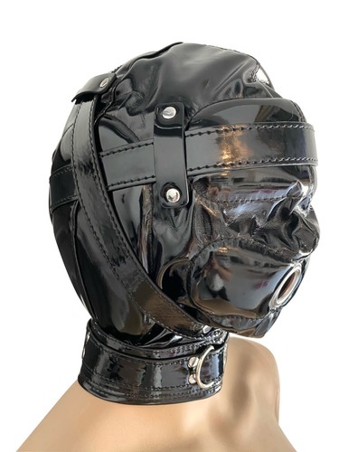 Bdsm leder kopfmaske - bdsm,