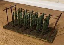 Herpa Hopfenfeld Hopfengarten Nr. 164, Jahr 1961 / 1963 Metall/Holz, H0, Rarität