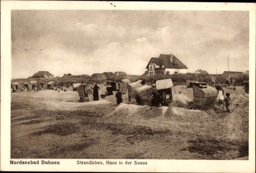 Duhnen cuxhaven in - ak,