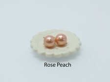 Perlen-Ohrstecker Perle 8mm Silber 925 Gold  Brautschmuck -viele Farben