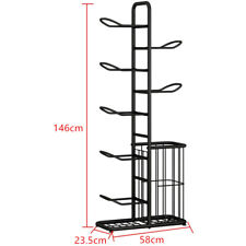 Ball Lagerregal 7-stufiger Sportgeräte Organizer Metall Garage Vertikalregal