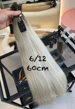 60cm 100gram Slawisch Naturhaar ~ Schnitthaar für Extensions Echthaar, Rohhaar