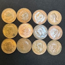 12 x Farthing 1939 bis 1956