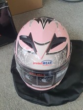Motorradhelm protectWEAR  pink
