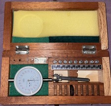 Helios Messtechnik Messuhr Satz | Innenmessgerät Messdorn | Holzbox 0,01 mm