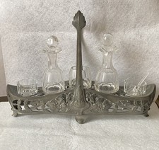 Große jugendstil menage - jugendstil, m