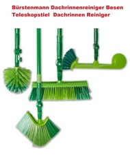 Bürstenmann Dachrinnenreiniger Besen Teleskopstiel bis 2,4m Dachrinnen Reiniger