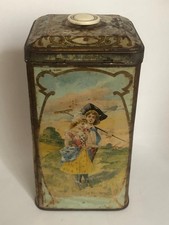 Antike wunderschöne Litho Dose Blechdose um 1880