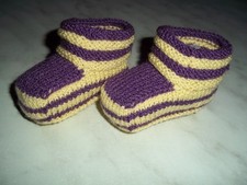 Handgestrickte  Babyschuhe ca