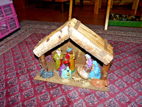 Schöne weihnachtskrippe mit - schöne,