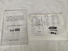 Farfisa Electronic Organ VIP 600 Schematic Diagrams