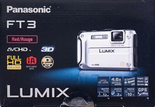 Panasonic Lumix DMC-FT3 mit GPS, Tauchtiefe bis 12Meter, Zoom 28-128mm, 12 MPix