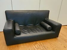 Hundesofa Leder schwarz