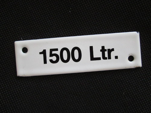 Emailschild 1500 ltr siehe - emailschild, ltr.