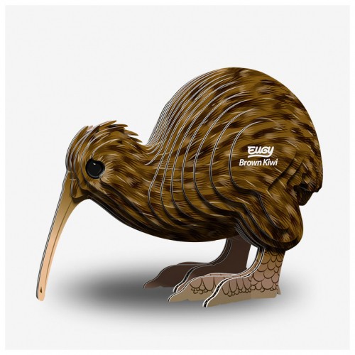 Tierfigur brauner kiwi - 3d-tierfigur,