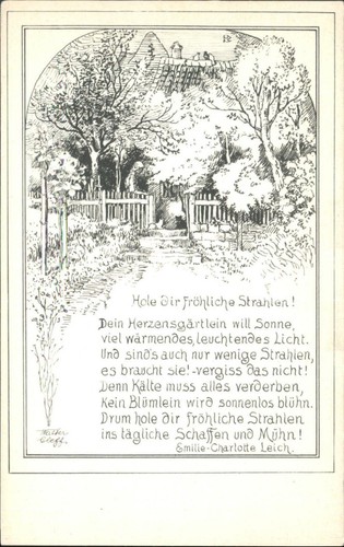 Walter geyff kunst postkarte - geyff,