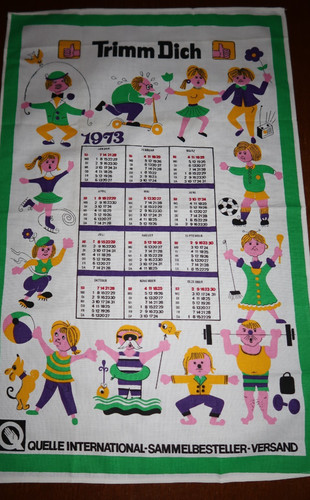 Quelle kalender 1973 trimm - 1973-",