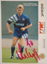 Ingo Anderbrügge FC Schalke 04 handsignierte Autogrammkarte 1994-95 Eurofighter