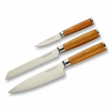 Echtwerk Damastmesser Messer-Set 3tlg. Küchenmesser Kochmesser Messerset