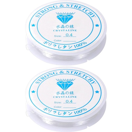 Elastic bead string clear - elastic,