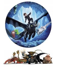 Dragon Schwarzer Drache Essbar Zuckermasse Tortenbild Tortenaufleger + 4 Muffin