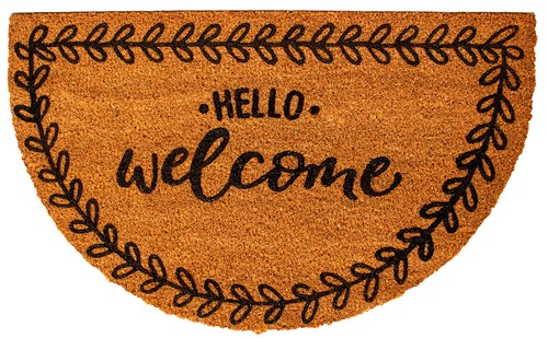 Kokosmatte motiv text - kokosmatte, hello