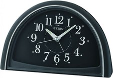 Wecker Quarzwecker analog Licht Schlummer-Funktion schwarz Seiko QHE166K