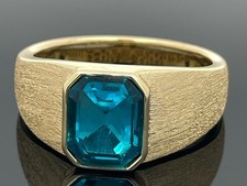 RING GR.17 (CA.53) GELBVERGOLDET MIT ZIRKONIA SCHMUCKJAGD