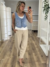 3D Denim Jeans Ärmellose