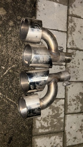 Auspuffblende doppel rohr - auspuffblende,