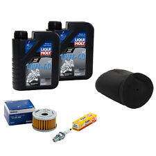 Set 2L Öl für Suzuki DR 500 S DR500 81-83 Wartung Luftfilter Ölfilter Zündkerze