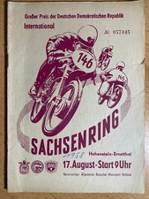Rennprogramm Sachsenring 1958