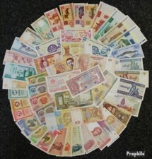 Banknoten Alle Welt 50 verschiedene bankfrische Banknoten bankfrisch